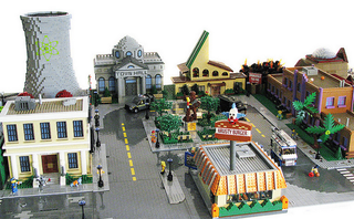 Illustration for article titled Springfield From The Simpsons, Rebuilt As A LEGO Town